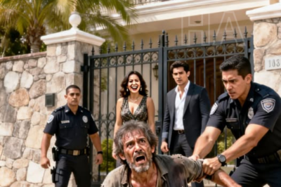 Me disfracé de mendigo frente a mi propia mansión… y mi esposa mandó que me echaran como basura.