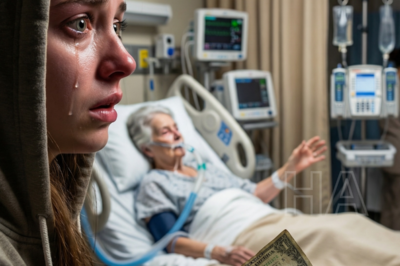 Mi esposo fue hospitalizado después de un accidente de coche. Noté que la anciana en la cama de al lado estaba completamente sola, así que comencé a llevarle comida tres veces al día. Un día, me entregó un billete antiguo y dijo algo que me dejó en shock…