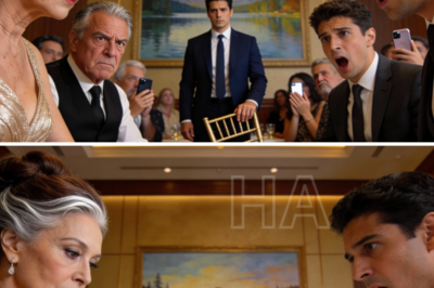 La noche que se suponía celebraría cincuenta años de matrimonio se convirtió en una ejecución pública. Bajo luces cálidas y copas alzadas, mi esposo anunció el divorcio; entonces nuestros dos hijos aplaudieron, sonriendo, como si lo hubieran estado esperando. Algo dentro de mí se enfrió. Me quité el anillo y lo dejé como un veredicto final. “Aplaudan más fuerte, chicos”, dije, mi voz firme mientras mi pecho ardía. “Su padre biológico está sentado en la mesa de al lado”. La sala no solo se quedó en silencio, sino que dejó de respirar. Entonces un hombre se puso de pie.