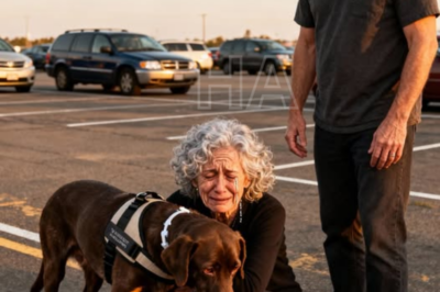 Después de casi una hora siguiéndome en un Walmart, una desconocida rompió en llanto en el estacionamiento y me confesó algo que me dejó sin aliento: ella había criado a mi perro de servicio cuando era un cachorro… y había pensado en él todos los días durante nueve años.