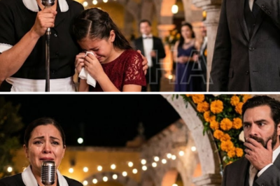La hija del millonario llora sola en la fiesta, y la señora de la limpieza toma el micrófono y cambia todo…