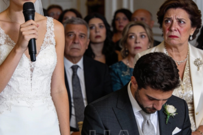 En plena boda, cuando se suponía que todo debía ser perfecto, mi suegra tomó el micrófono y sonrió antes de decir: “Estoy tan feliz de que hayamos encontrado a una chica que sabe obedecer.”