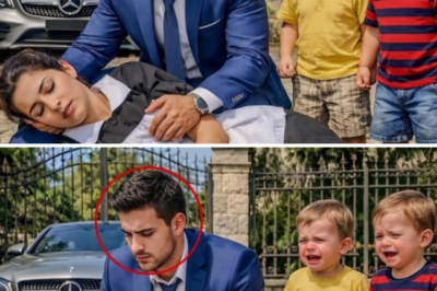 Un millonario viudo ayudó a una señora de la limpieza que se había desplomado en su portón… y sus hijos dijeron la verdad.