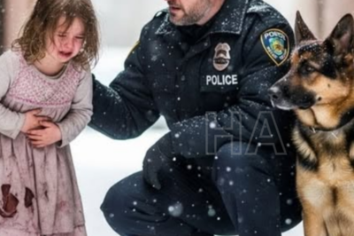 Su padrastro la golpeaba mientras su madre sonreía… hasta que un pastor alemán y un policía escucharon su llanto.