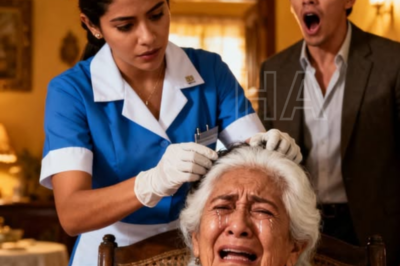 La madre del millonario estaba sufriendo hasta que una señora de la limpieza le sacó algo de la cabeza.