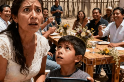 Durante la boda de mi hermana, mi hijo de siete años me agarró la mano y susurró: “Mamá… tenemos que irnos. Ahora.” Sonreí y le pregunté: “¿Por qué?” Él sacó su móvil en silencio. “Mira esto…” En ese instante, me quedé paralizada