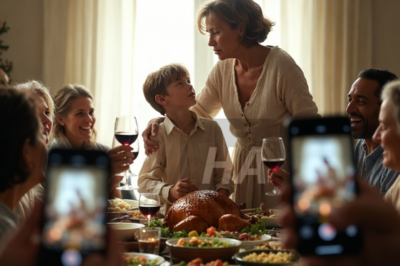 MI HERMANA LE DIJO A MI HIJO DE 10 AÑOS DELANTE DE TODOS: “CARIÑO, EL PAVO DE ACCIÓN DE GRACIAS ES PARA LA FAMILIA”. ALGUNOS SE RIERON. YO ME LEVANTÉ TRANQUILAMENTE, TOMÉ LA MANO DE MI HIJO Y LE DIJE: “VAMOS, CAMPEÓN”. LA SEMANA SIGUIENTE, PUBLIQUÉ FOTOS DE NUESTRO VIAJE A LAS BAHAMAS — PRIMERA CLASE, RESORT DE LUJO, SNORKEL. TOTAL: 23.000 DÓLARES. MI HERMANA LLAMÓ EN PÁNICO: “¿CÓMO PUEDES PAGAR ESTO?!” LE RESPONDÍ: “FÁCIL — DEJÉ DE PAGAR TU HIPOTECA.”