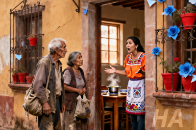 Se disfrazaron de indigentes para poner a prueba a la nuera que siempre despreciaron Nadie en la familia les abrió la puerta… excepto ella, la que más habían humillado Lo que pasó después los obligó a bajar la cabeza por primera vez en su vida