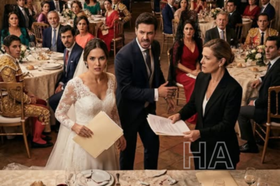 En nuestra cena de boda, mi esposo jaló el mantel con toda la comida y gritó: “¡Ahora transferirás tu herencia a mi nombre!”. Cuando se fue por el abogado, preparé una sorpresa. Cuando regresó, estaba desesperado porque…